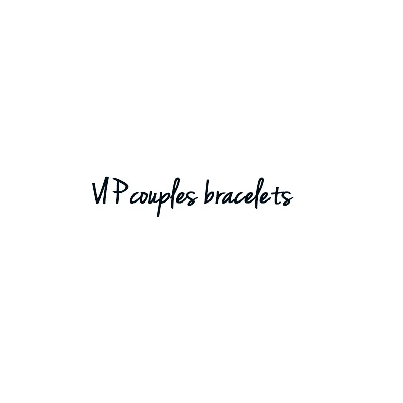 

Customized matching bracelets