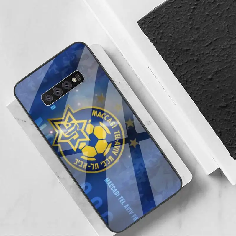 

0 Israel Football Maccabi Phone Case Tempered Glass For Samsung S6 7 8 9 10 20 Plus Ultra Note8 9 10 10pro