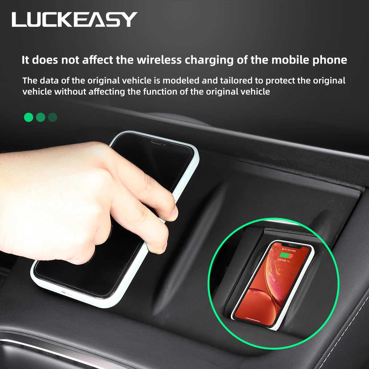 for tesla model 3 model y type wireless charger anti slip mat car phone charging anti slip mat model 3 2022 anti slip mat free global shipping