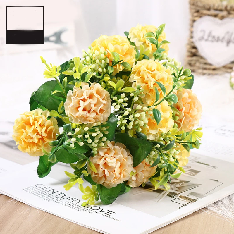 

Silk flower eternal flower new simulation bouquet table tennis chrysanthemum home decoration photography wedding bouquet