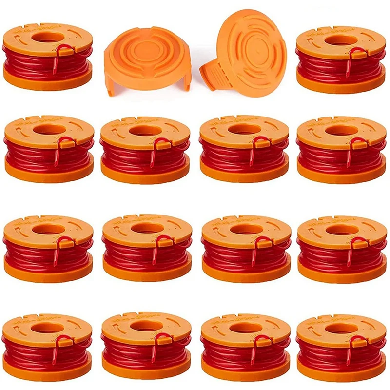 

16 Pack Replacement Trimmer Line for Worx WA0010 WG180 WG163 WG175 Spools,10 Ft/0.065 Inch Trimmer String Refills Parts