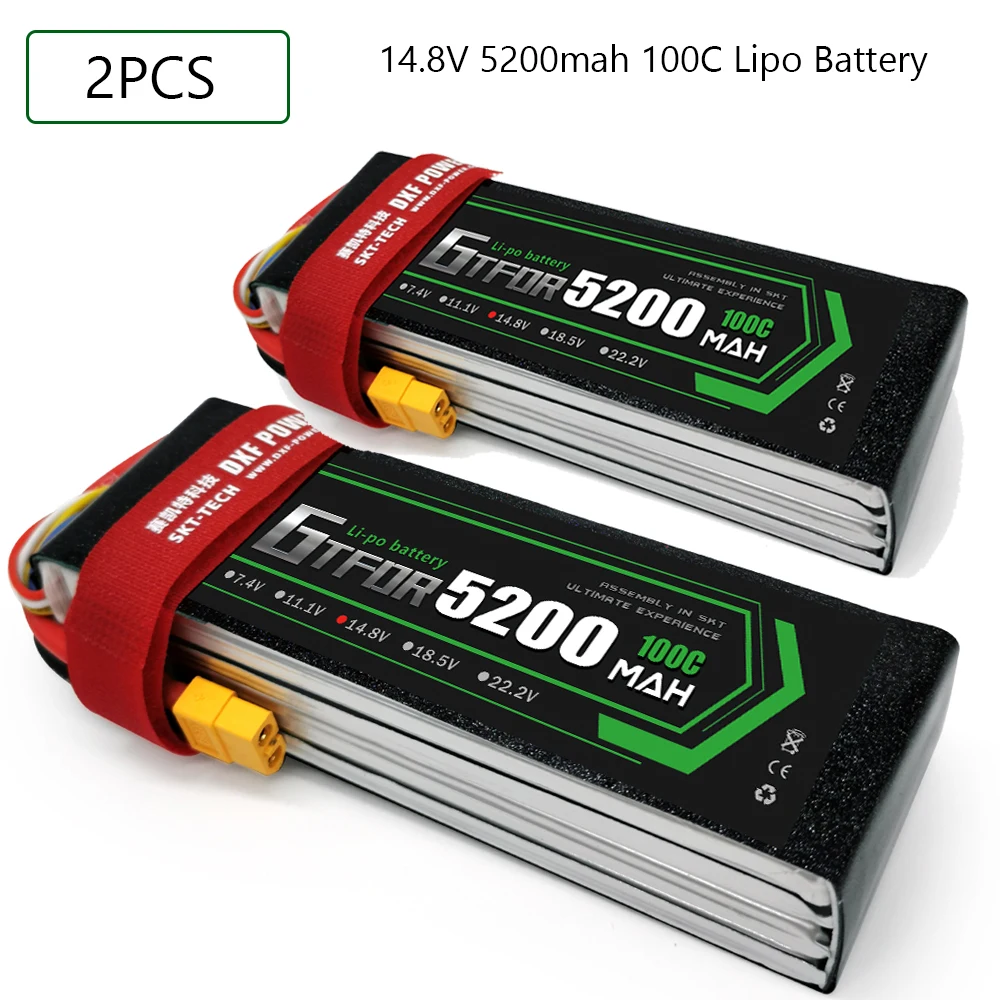 GTFDR 4S 14 8 V 5200mah 100C 200C Lipo аккумулятор XT60 T Deans XT90 EC5 для FPV дрона самолета автомобиля