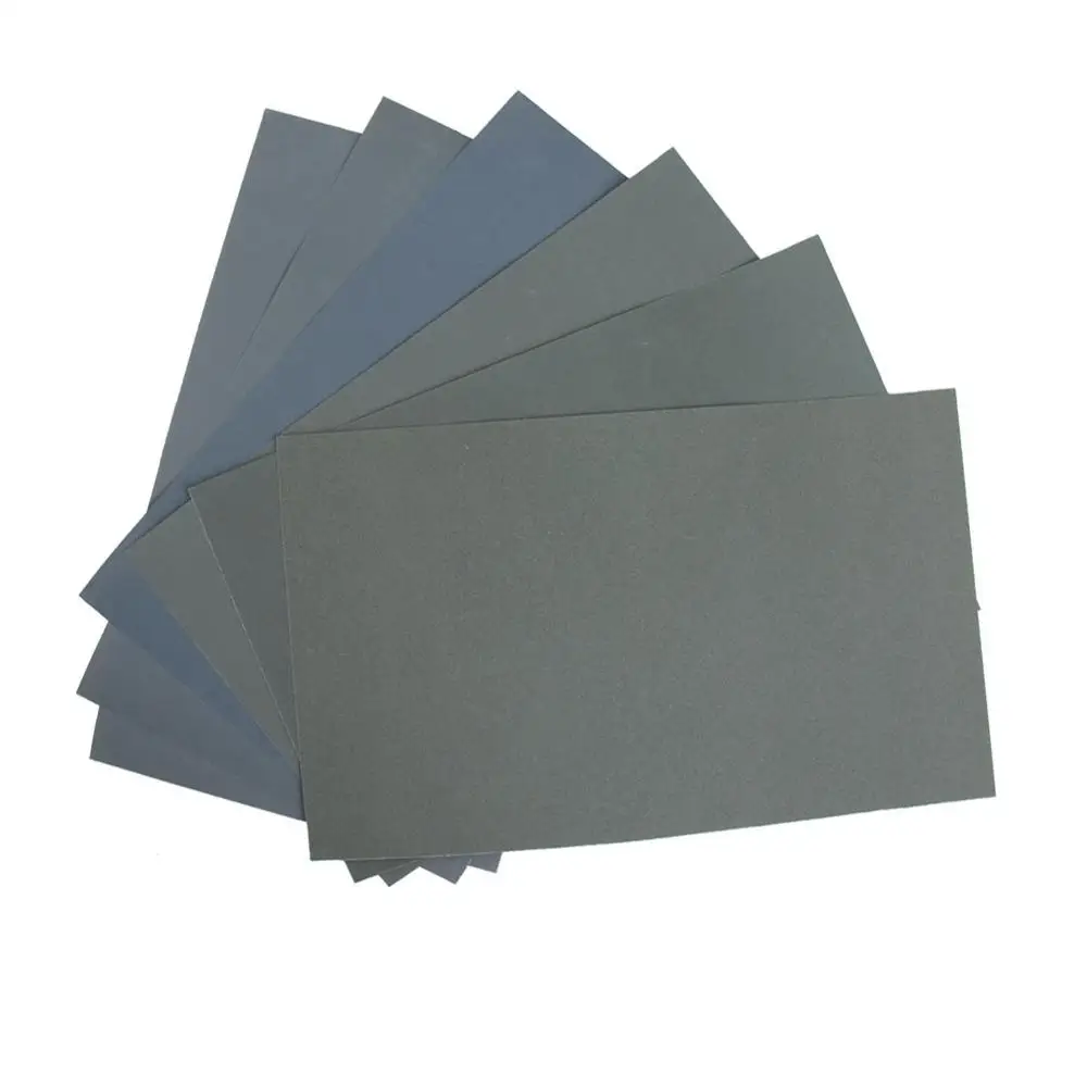 6pcs 6 шт./партия песок Бумага Водонепроницаемый абразивный Бумага s P600/1000/1200/1500/2000/2500 GHS99 - Цвет: 6pcs
