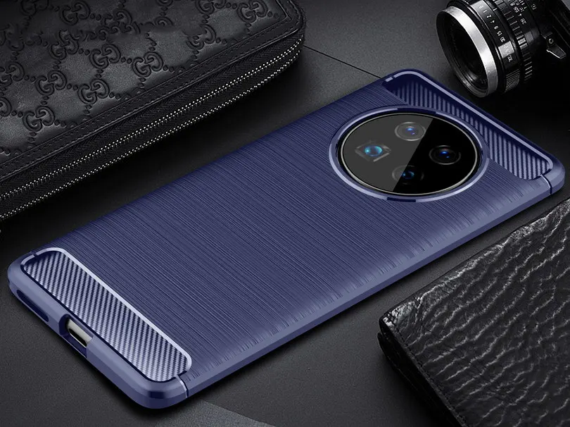 

Роскошный чехол для телефона Huawei Mate 40, мягкий силиконовый чехол для смартфона с углеродной текстурой для Huawei Mate 40 Pro, чехлы