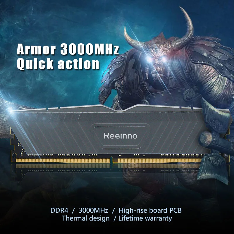 Eeinno 8 Гб DDR4 3000 МГц 1 2 в NON ECC 3 5 контактный DIMM Настольный ОЗУ пожизненная гарантия