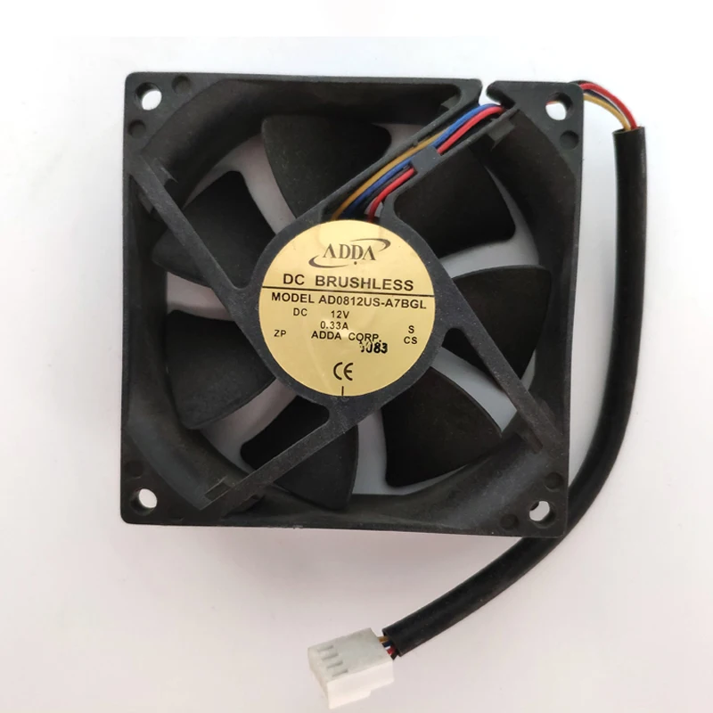

KTV main server fan 8 cm chassis cabinet 12V fan AD0812US-A7BGL
