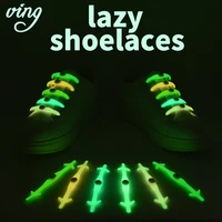 12pcsset ving silicone light up fashion luminous shoelaces flash party glowing shoe lace shoestrings lazy no tie shoeslace hot