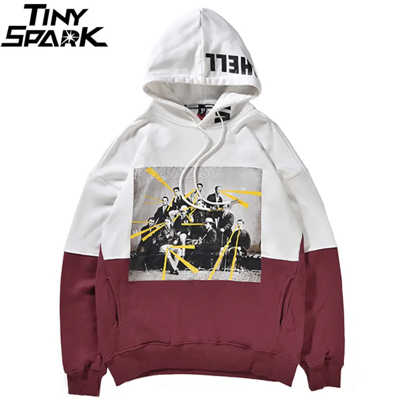 Мужская толстовка с капюшоном в стиле хип хоп Ретро ВИНТАЖНАЯ фотография