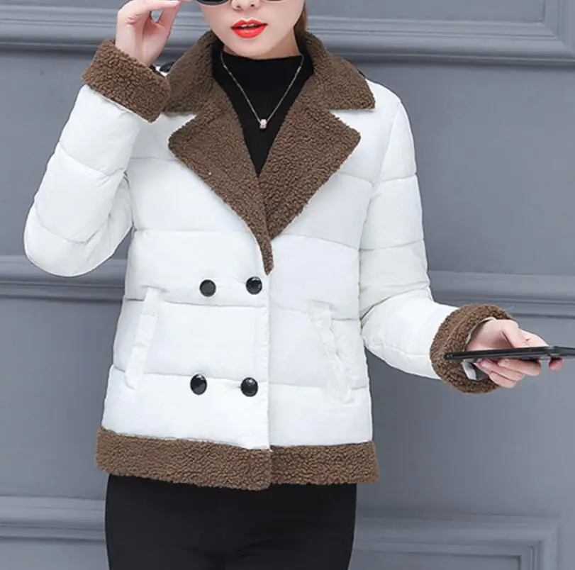 

s-2xl Thick warm cotton coat 2018 autumn and winter clothing new Korean version of down cotton padded Slim jacket