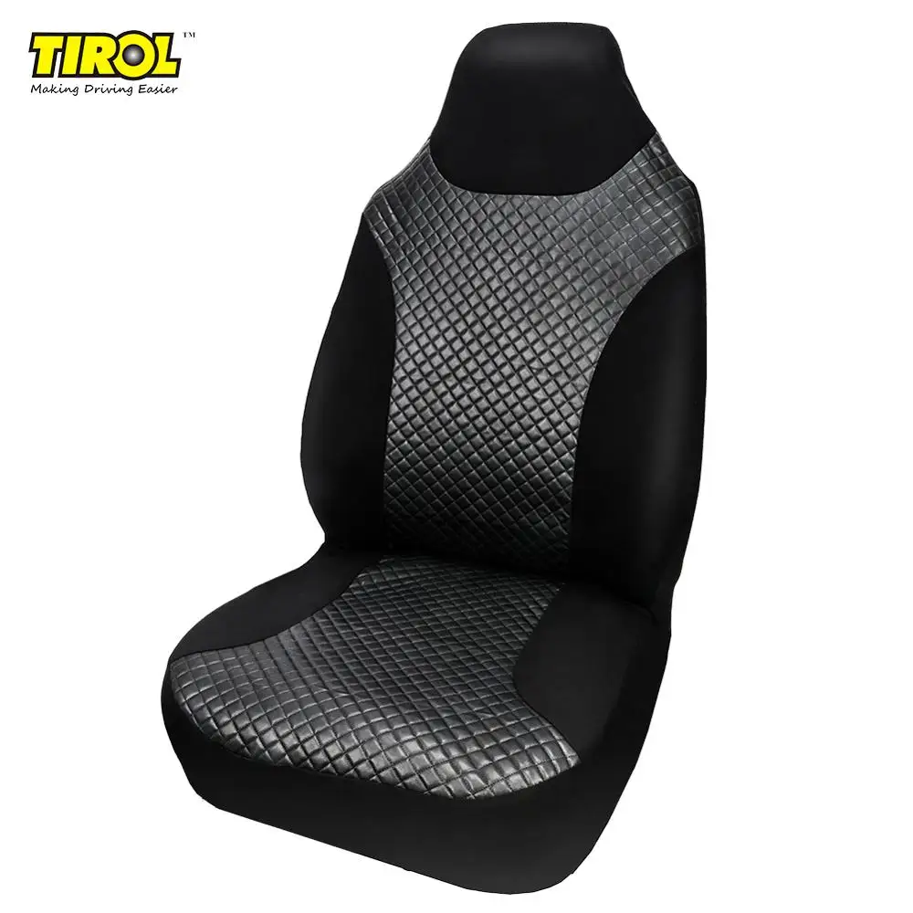 Tirol T25515BKF P3 чехол на одно переднее сиденье с высокой спинкой из искусственной кожи