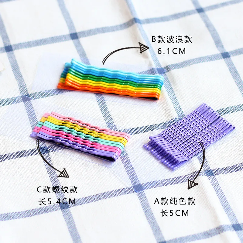 Бесплатная доставка разноцветные заколки для волос в виде полосок женщин