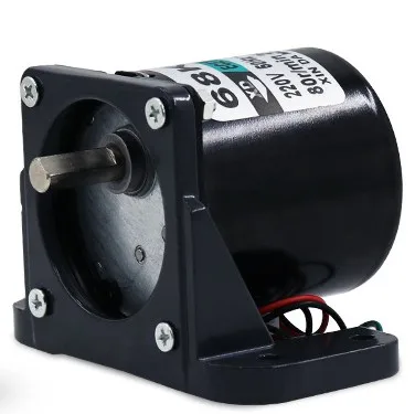 

Motor+Bracket 68KTYZ eccentric shaft permanent magnet synchronous AC motor 220V 28W 2.5rpm-80rpm CW CCW motor