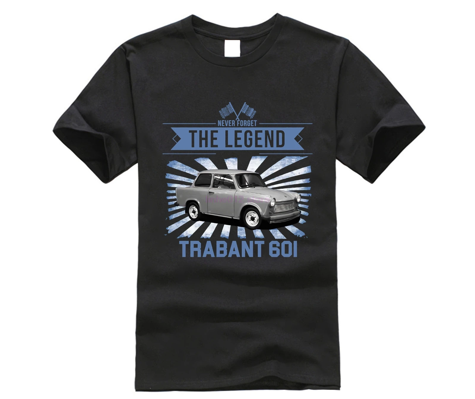 Футболка Trabant 601 футболка с надписью Never Forget The Legends дизайнерская Повседневная