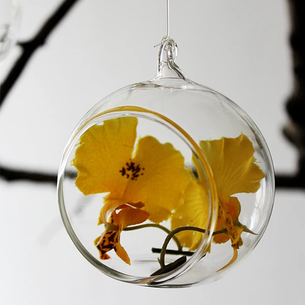 christmas tree decorations Hanging Tealight Holder Glass Terrarium Globe Candle Candlestick Wedding Decor | Дом и сад
