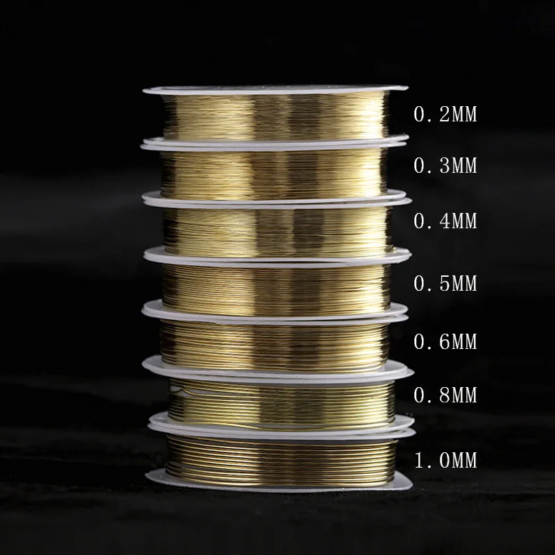 Медная проволока ручной работы для изготовления ювелирных изделий золотая