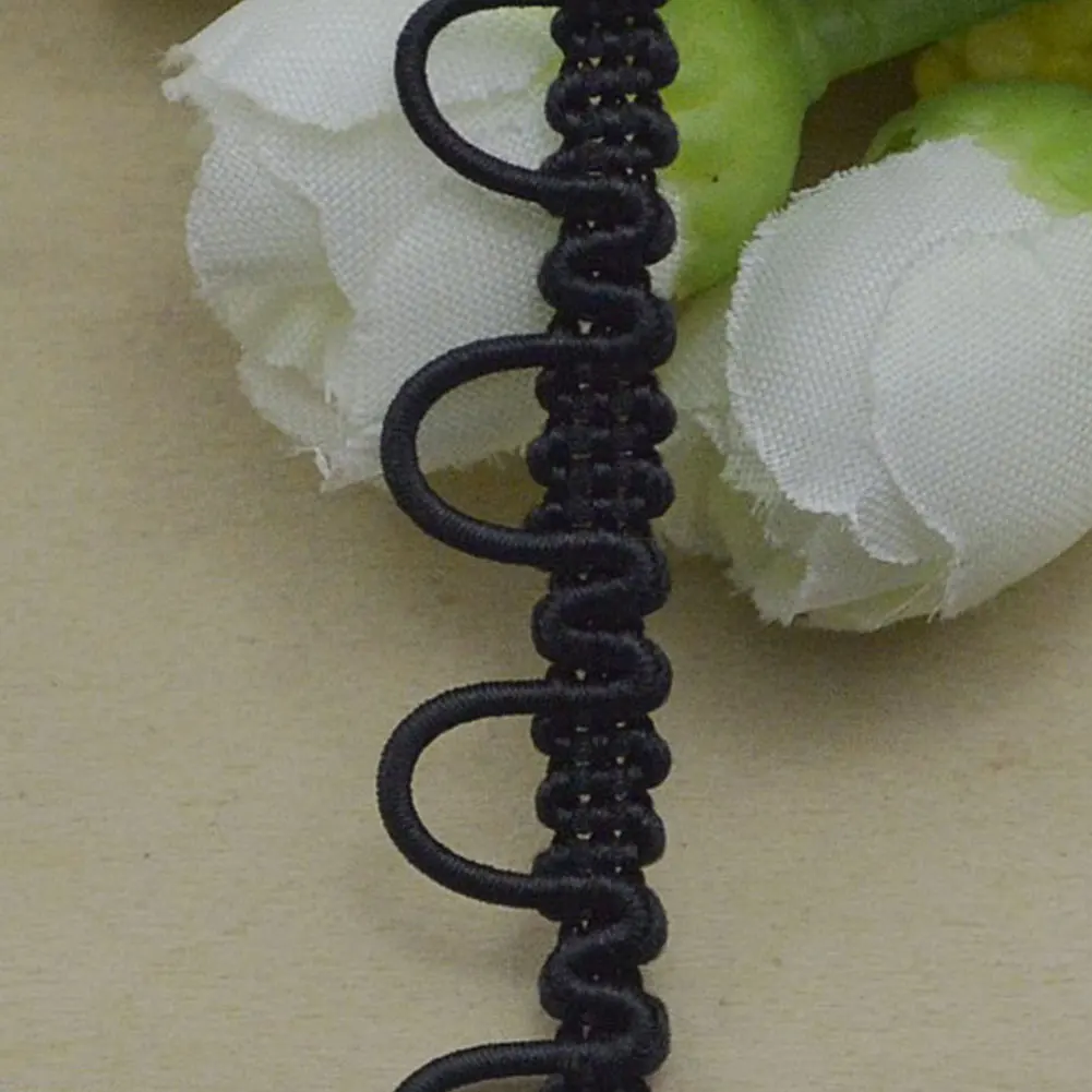 5meters Elastic Lace Belt Fabric Decorative Trims Braid Ribbons Clothes Accessories U Shape Apparel DIY Craft Crochet Sewing images - 6