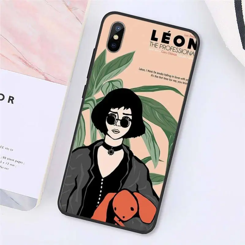 

Leon Matilda Natalie Portman Phone Case for iPhone 11 12 pro MINI XS MAX 8 7 6 6S Plus X 5S SE 2020 XR
