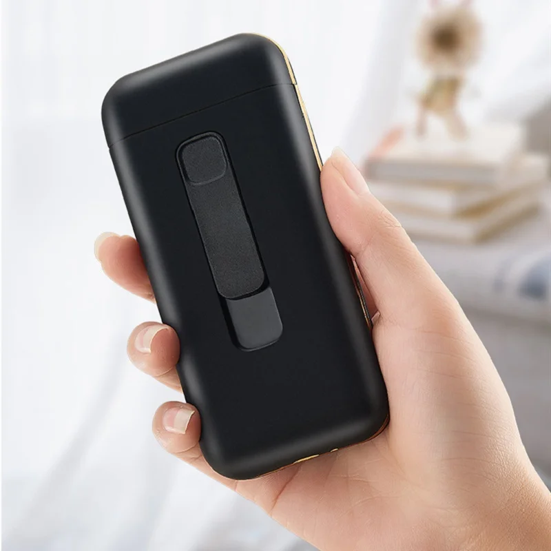 Fashion Cigarette Case Box with USB Electronic Lighter for 20pcs Slim Tobacco Holder Plasma ARC Gadget Men | Дом и сад