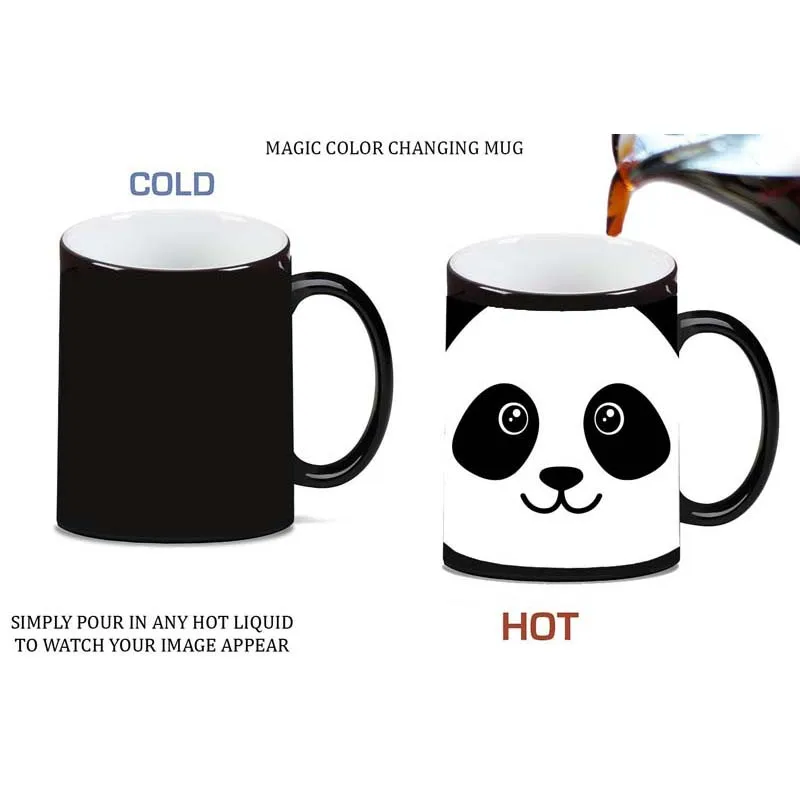 Милая Волшебная керамическая кружка для чая с изображением панды медведя|Кружки|