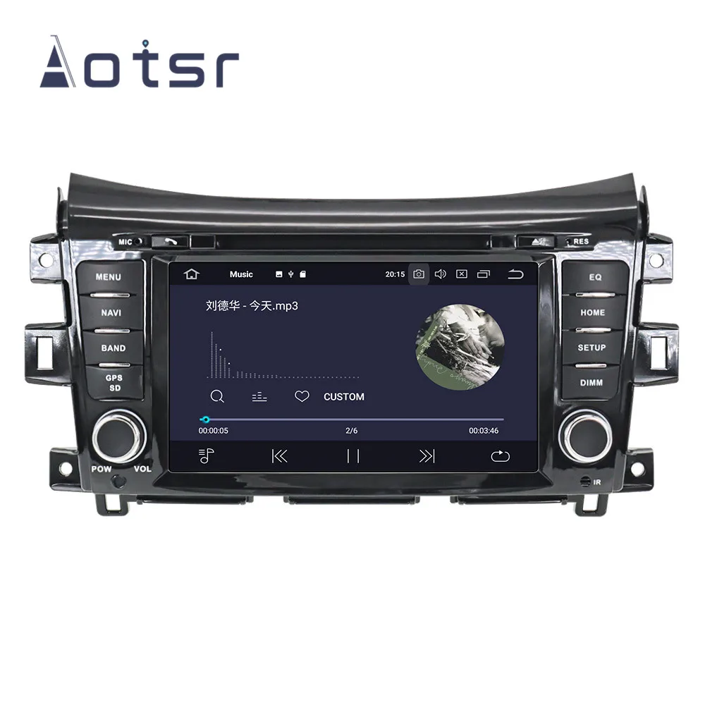 Автомобильный DVD плеер с GPS навигацией Android 9 0 4 + 64 ГБ DSP IPS для NISSAN NP300 Navara 2014