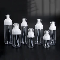 30 200ml portable spray bottle pet transparent lotion bottle small round bottle perfume sub bottle refillable bottles