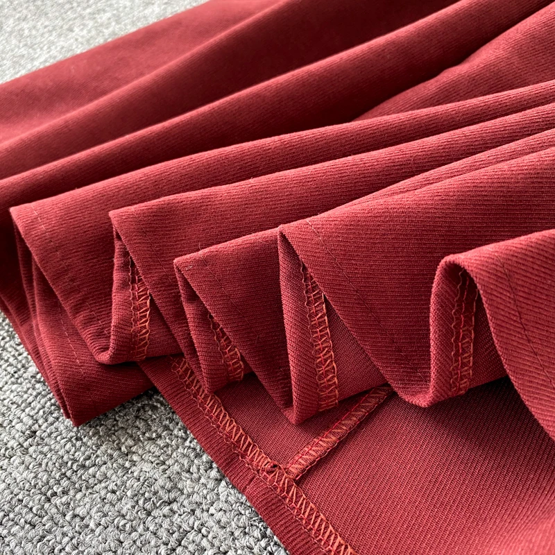 

Lace-Up Square Collar High Waist Backless A-Line Vintage Women Dress Chic2021 Autumn Sleeveless Spaghetti Strap Dress