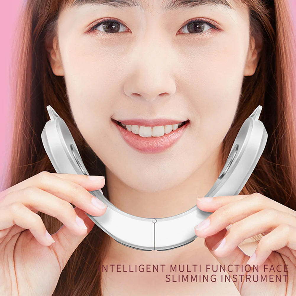 

Face Lift Machine Heating Therapy Face Slimming Vibration Massager V Shape Facial Lifting Device
