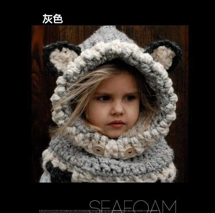 1 год 7 лет Популярная 3D шапка для животного с пусеты лисой зимняя мальчиков и