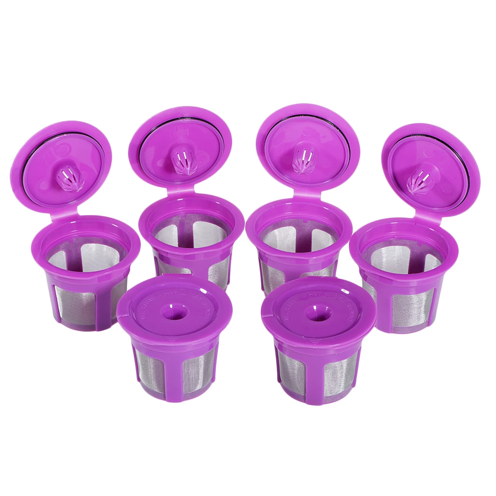 

6-piece Reusable K Cups Coffee Filters Pod Capsules For Keurig BPA FREE