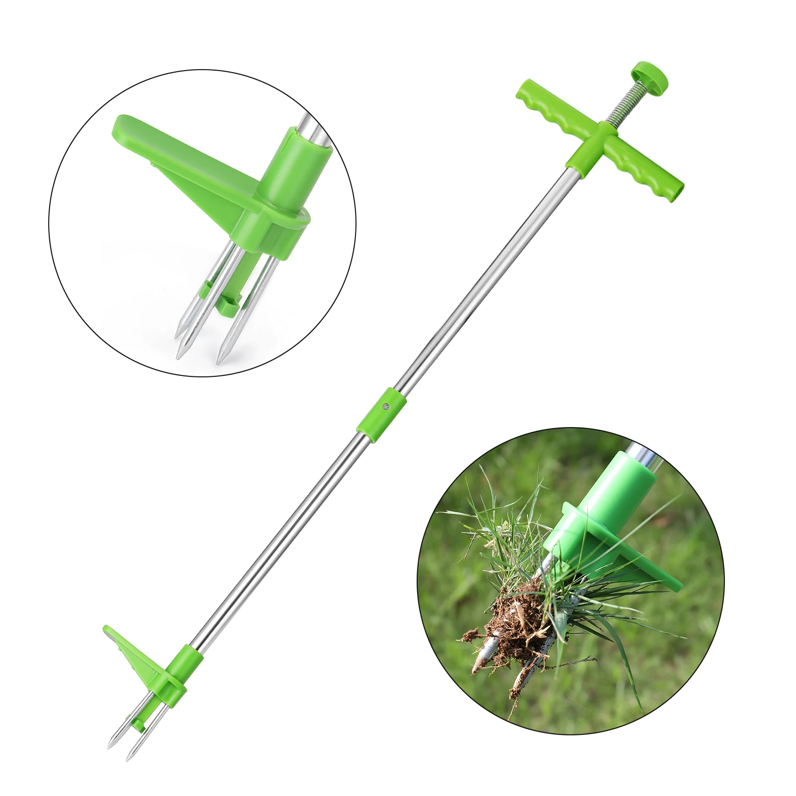 

Средство для удаления травы с длинной ручкой, портативный садовый съемник для газона, для улицы, для двора, аксессуары для садовых растений, ...