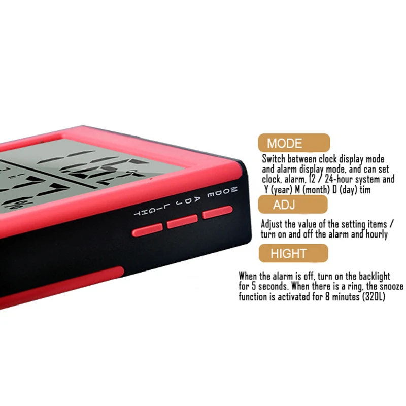 LCD Digital Temperature Humidity Meter -1 -2 Home Indoor Outdoor hygrometer thermometer Weather Station with Clock | Измерительные