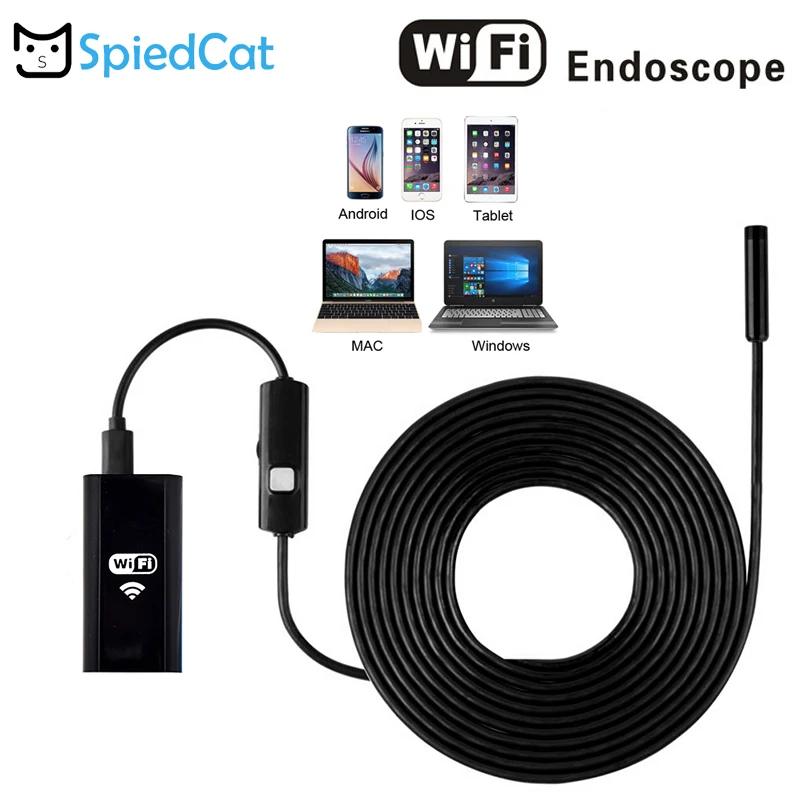 10 м мягкий кабель камер Мгновенной Печати Mini 8 мм объектив Беспроводной WI FI