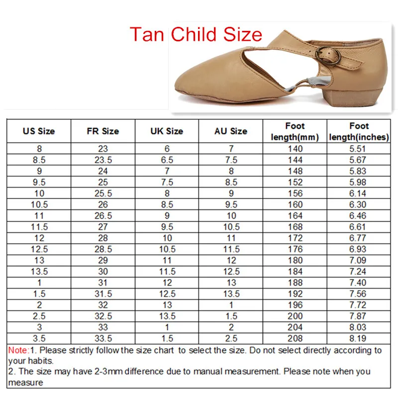 Tan Child size Черные, светло-розовые кожаные танцевальные босоножки для учителя джаза; обувь для учителя; Профессиональные сандалии; обувь для джазовых танцев - Цвет: Tan Child size