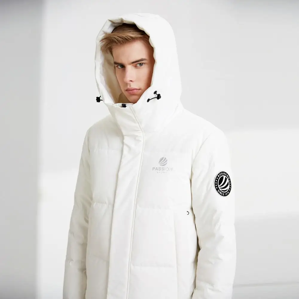 Новая мужская длинная теплая и непромокаемая пуховая куртка BOSIDENG ветрозащитное