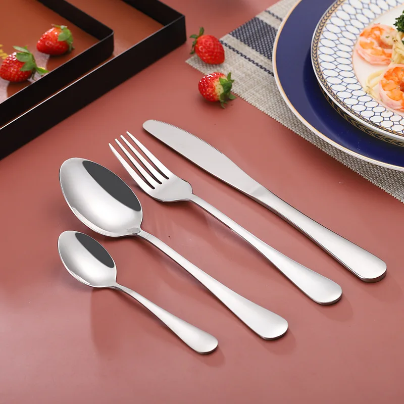 

24Pcs New Green Gold Cutlery Set Mirror Dinnenrware Set Stainless Steel Flatware Dinner Knife Fork Spoon Teaspoon For Home