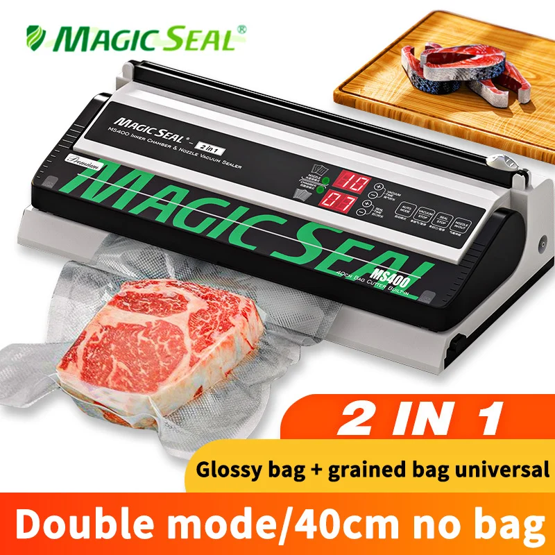 Пищевой вакуумный упаковщик MAGIC SEAL MS400 Лучший упаковочный аппарат пластиковые
