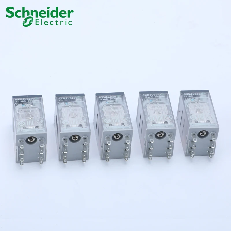 5pcs/lot Schneider Small Intermediate Power Relay 5A 8 pins 2 C/O RXM2LB2BD RXM2LB2P7 RXM2LB2B7 RXM2LB2F7 RXM2LB2JD | Обустройство