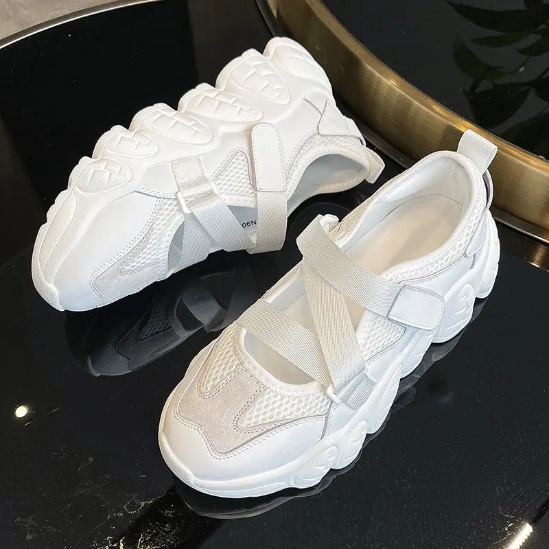 

Women's Sneakers High Quality Platform Women Shoes Old Daddy Shoes Ladies Shoes Platform Sneakers Comfortable Breathable 3 cm