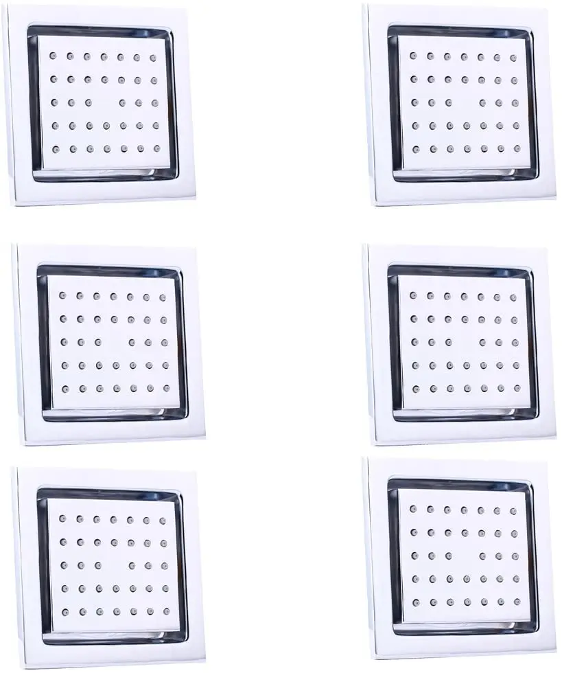Роскошные Настенные латунные квадратные массажные насадки для душа спрей спа
