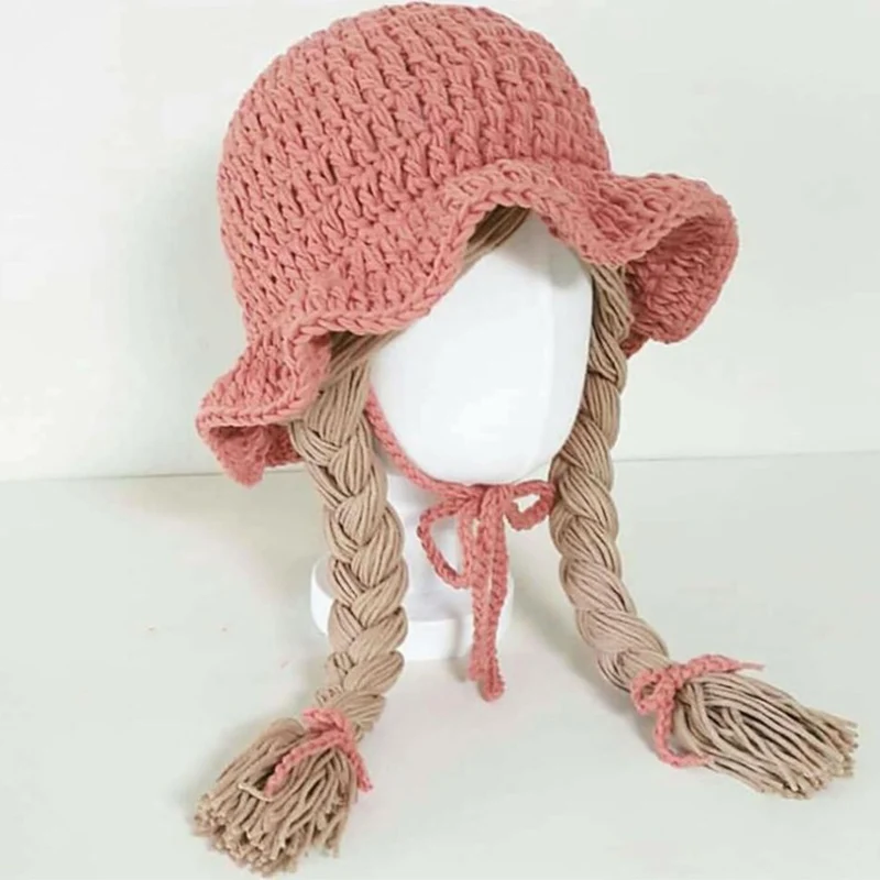 Winter Girls Princess Knitted Hat Soft Warm 2