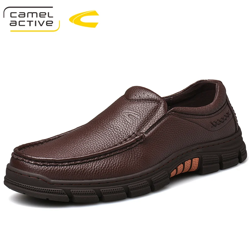 Camel Active/Новинка; Мужская обувь для активного отдыха; сезон осень; нескользящая матовая повседневная обувь из натуральной кожи; резиновая подошва обувь