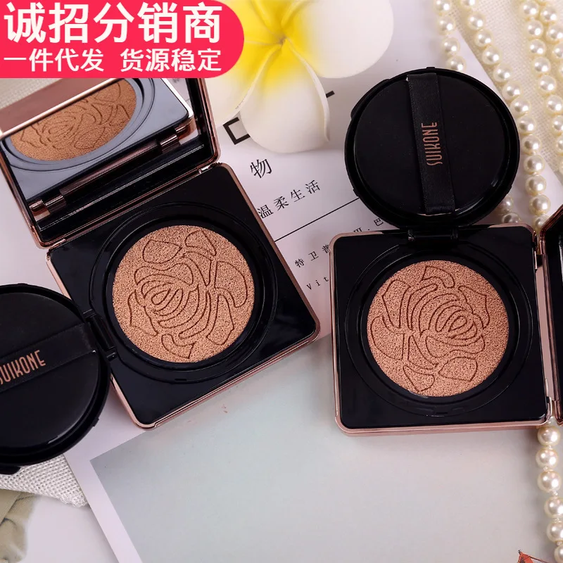 

Тональный крем на воздушной подушке, консилер, телесный макияж, Осветляющий тон кожи, водная Подушка BB крем-корейская косметика, Тональная о...