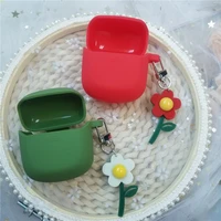 for jbl club pro tws case cute flower keyring silicone earphones cover for jbl tune 220 t225 tws non slip protect case