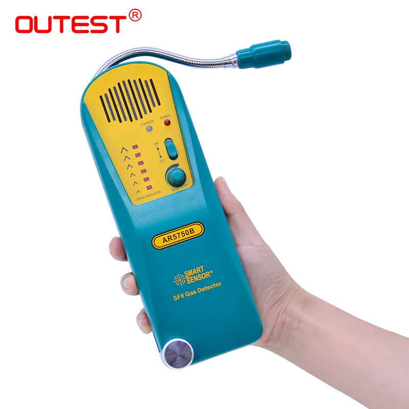 OUTEST Профессиональный галогенный детектор газа SF6 утечки хладагента Выхлопных