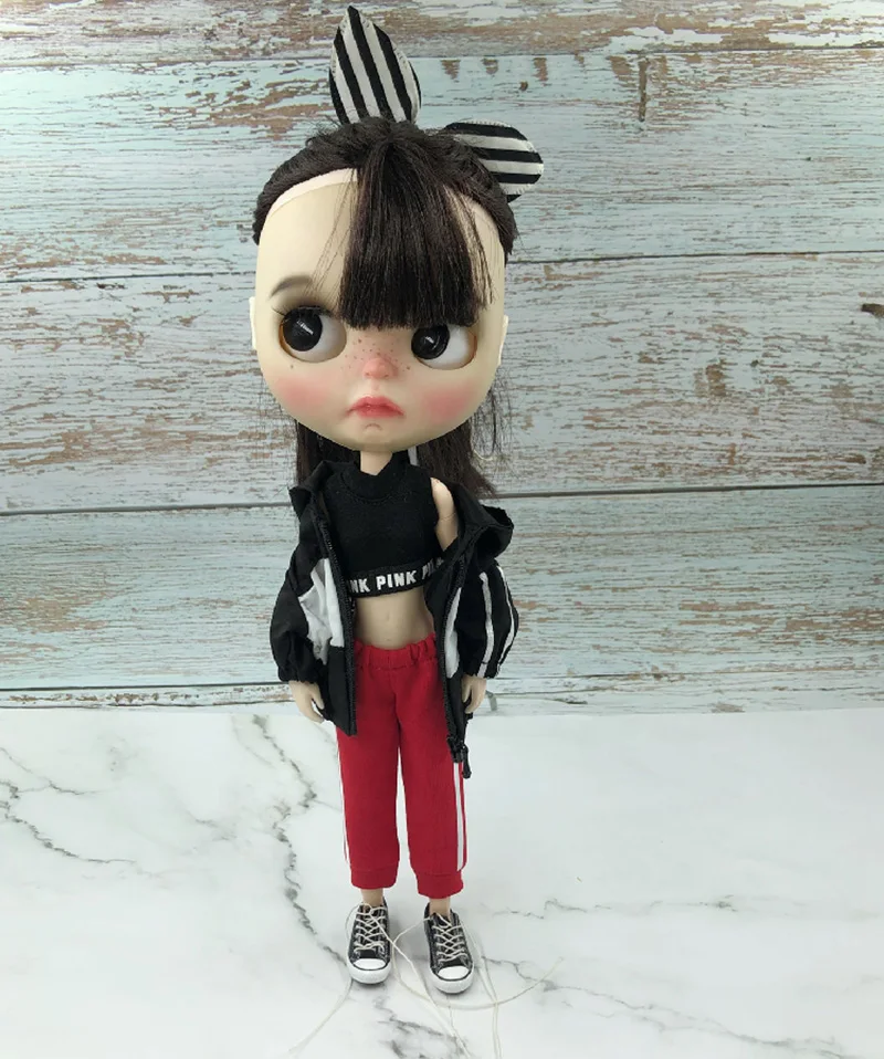 Новая классная Одежда для кукол Blyth спортивная куртка и штаны/ветеринар blyth O24 Azones