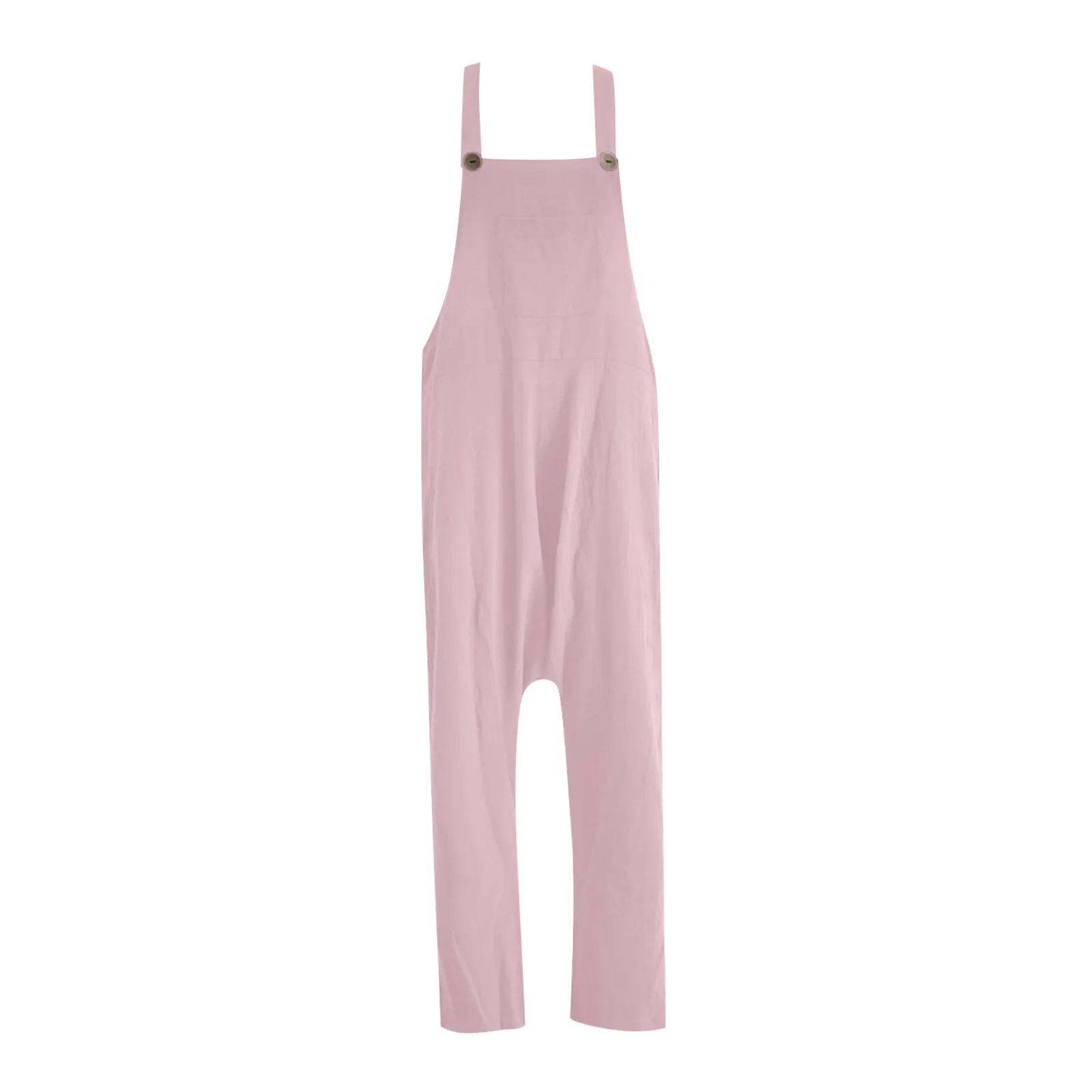

Women Strap Loose Jumpsuit Summer Casual Wide Leg Pants Solid Dungaree Bib Overalls Sleeveless Oversized Cotton Linen Jumpsuits