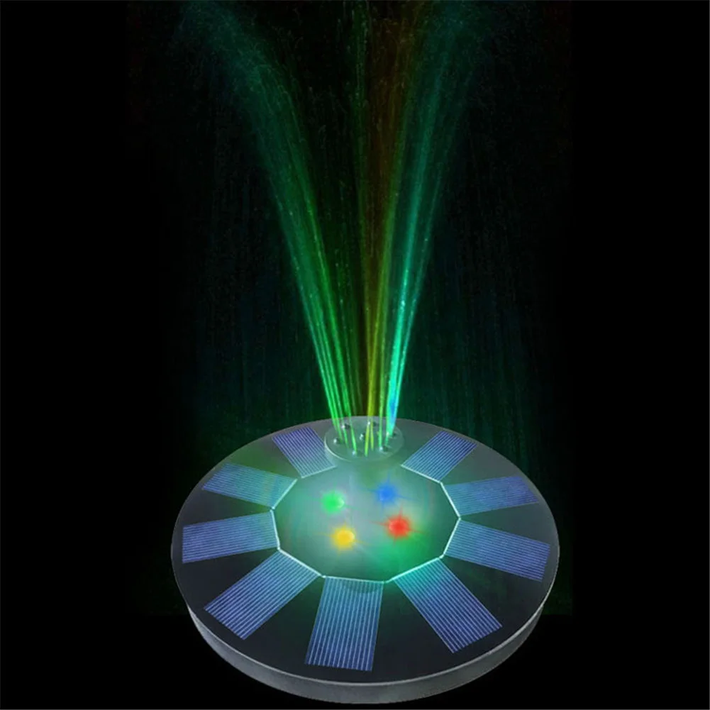 

Floating Solar Pump Fountain 5V/1.4W Solar Panel Powered Fountain With 4 Nozzles For Pond Swimming Pool Outdoor Garden Decoratio