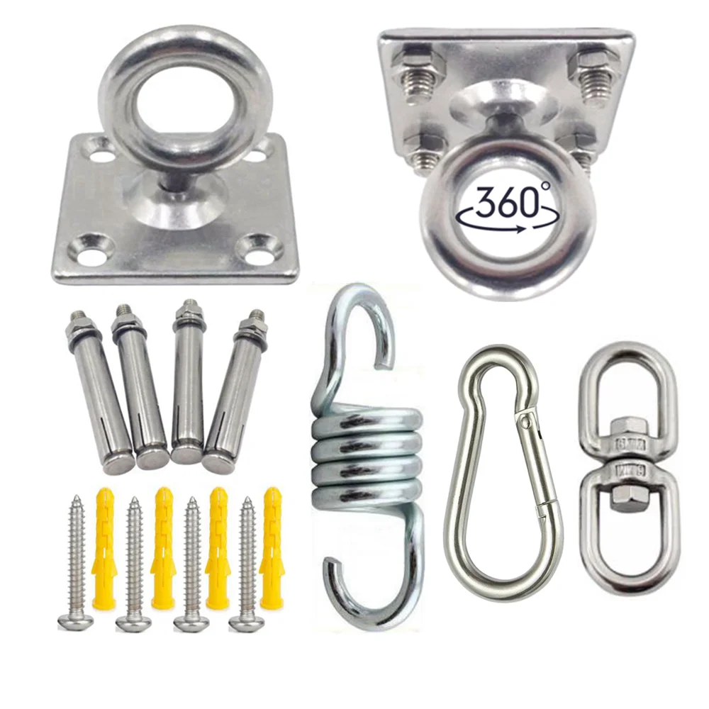 304 Stainless Steel Ceiling Hanging Kit Anchor Suspension Bracket Hook Hanger For Yoga Hammock Sex Swing Hanging Chair Sandbag