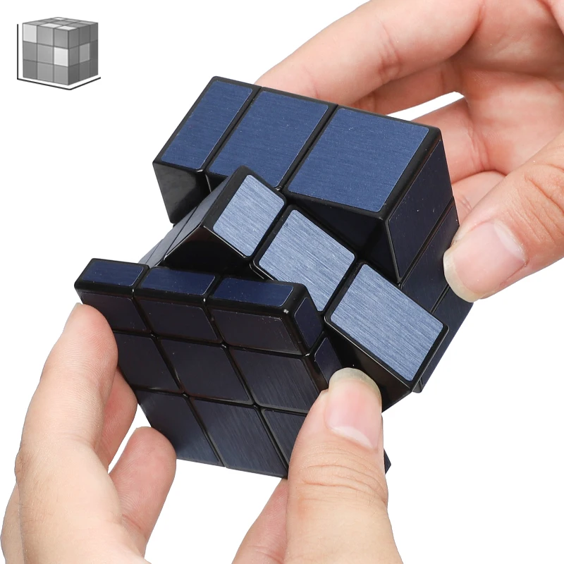 QiYi 3x3x3 скоростной кубик Профессиональный cubo magico литая головоломка с покрытием скоростной поворот обучающие и образовательные игрушки - Цвет: Blue