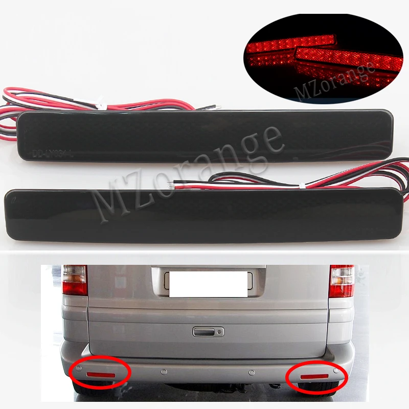 Красный отражатель заднего бампера светильник для Volkswagen VW T5 Transporter/Caravelle/Multivan 2003